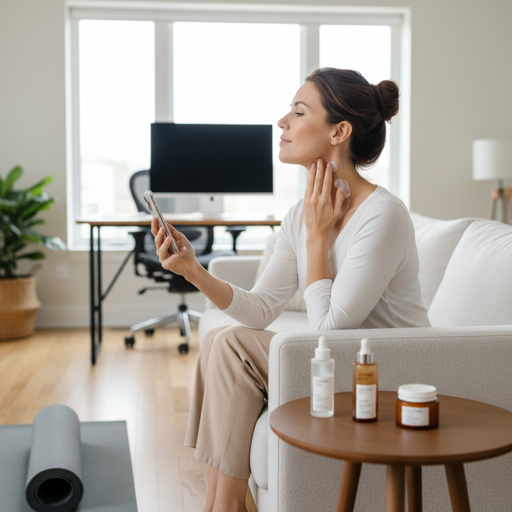 Preventing Tech Neck: Skincare Tips for Modern US Women